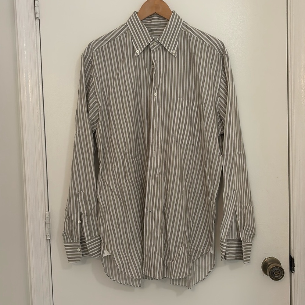 Ermenegildo Zegna Button Front Long Dress Shirt
43/17